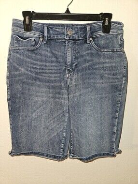 NYDJ Womans Bermuda Jean Shorts Size 8